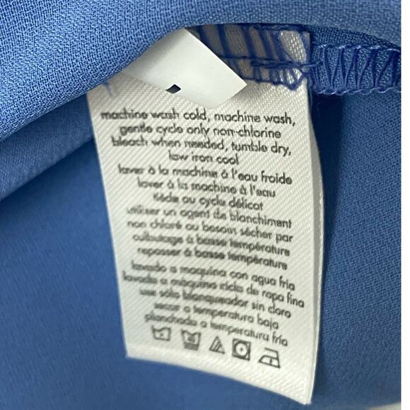 WeWoreWhat Cowl Midi Satin Charmeuse Slate Blue Slip Dress NEW Size 2 - Picture 5 of 9